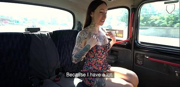 trendsFake Taxi Tattooed babe seduces the taxi driver by showing off her tattooed body